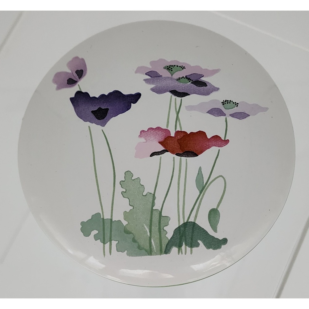 Block Bernarda Midsummer Lidded Bowl Portugal Floral Poppies Gerald Gulotta